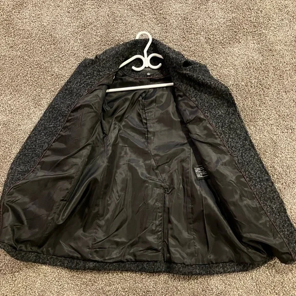 London Fog Charcoal Pea Coat - Picture 5 of 6